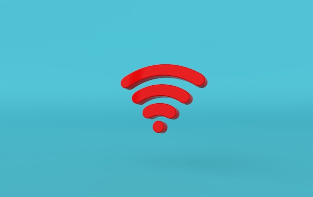 Premium Photo | Wi-fi icon 3d rendering