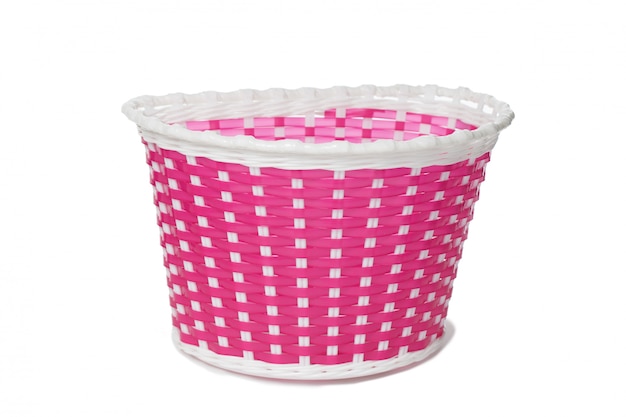 plastic wicker bike basket