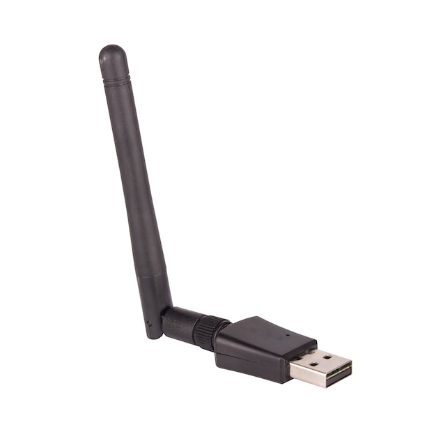 Premium Photo | Wifi 5g usb pc isolated on white background.