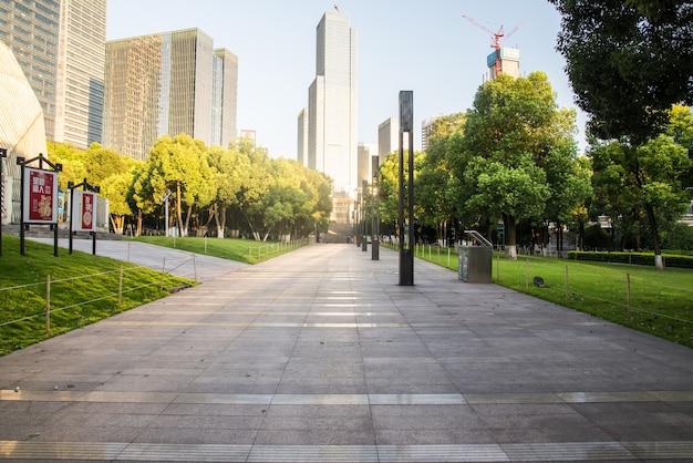 Winding Road through a City Park Photo | Free Download