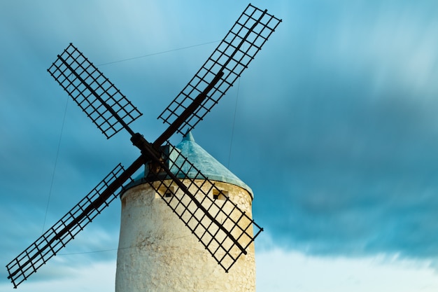 Premium Photo | Windmills with the sky