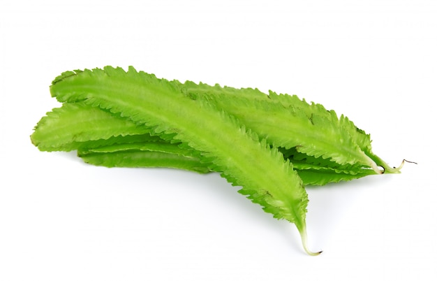 Premium Photo | Winged bean on white background