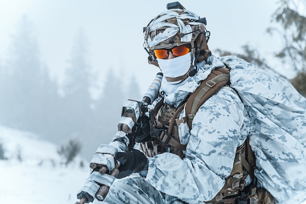 Premium Photo | Winter arctic warfare