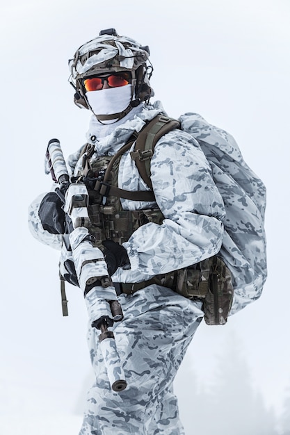 Premium Photo | Winter arctic warfare