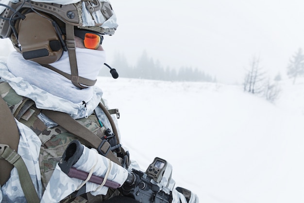 Premium Photo | Winter arctic warfare