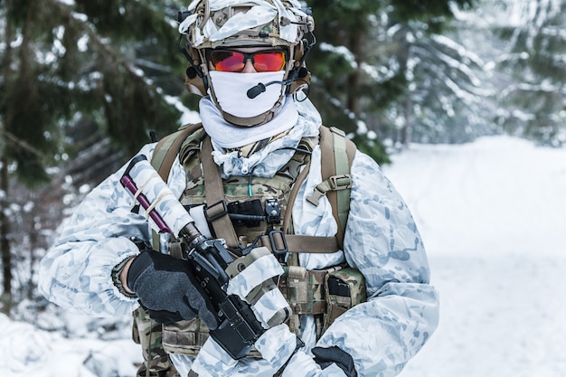 Premium Photo | Winter arctic warfare