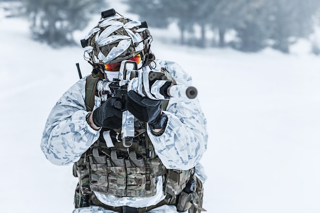 Premium Photo | Winter arctic warfare