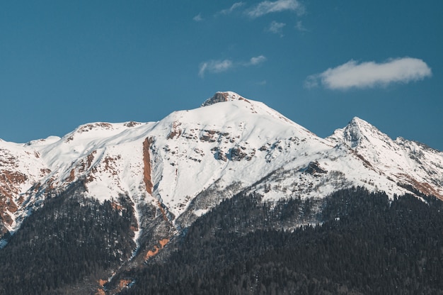 Premium Photo Winter Mountains Of Krasnaya Polyana