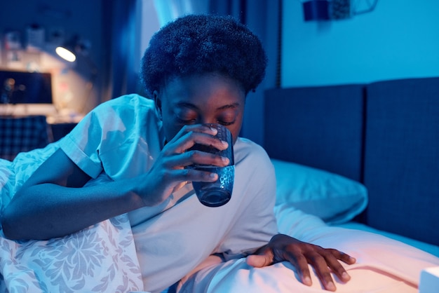 effect of drinking water before sleeping