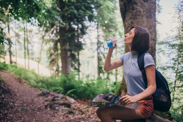 water while hiking