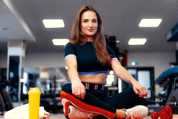 Woman fitness trainer portrait 