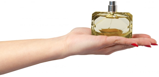 holding perfume