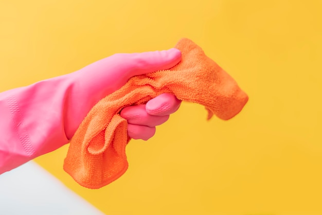 Download Free Woman Hand In Pink Gloves Holding Rag Against The Solid Color Use our free logo maker to create a logo and build your brand. Put your logo on business cards, promotional products, or your website for brand visibility.
