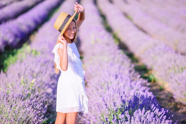 white dress with lavender flowers