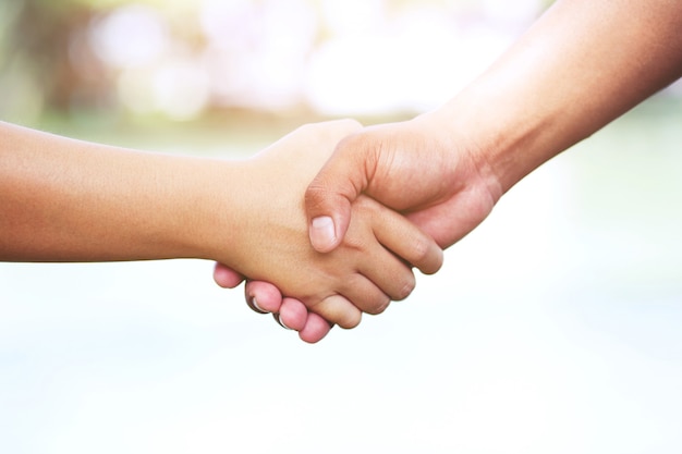 Premium Photo Woman And Man Holding Hands