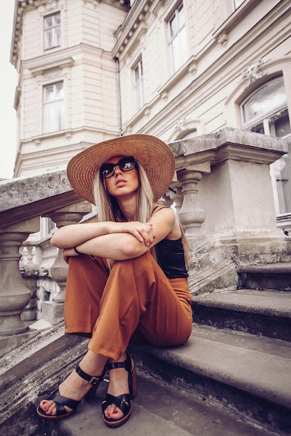 Premium Photo | Woman portrait in lviv, ukraine.