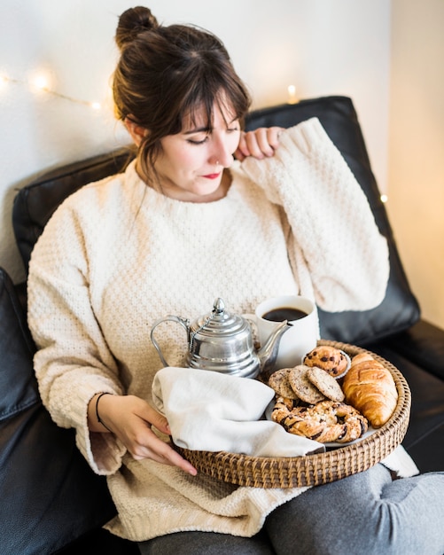 sofa food tray