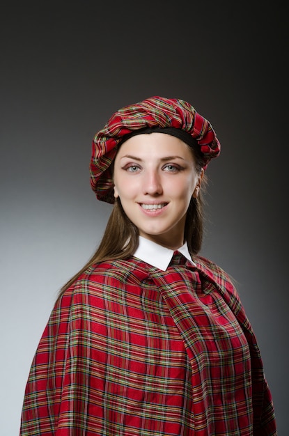 premium-photo-woman-wearing-traditional-scottish-clothing