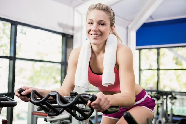 spin class exercise bike