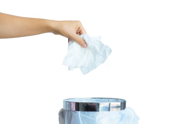 Premium Photo Women Hand Throwing White Tissue Paper In To A Trash premium-photo-women-hand-throwing-white-tissue-paper-in-to-a-trash