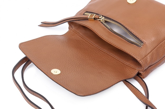 Premium Photo | Women's fashion crossbody bag isolated on white