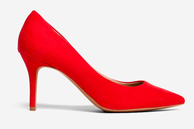 women's red high heel shoes