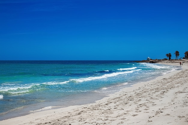 Premium Photo | Wonderful view of the lagoon seashore white sand beach ...