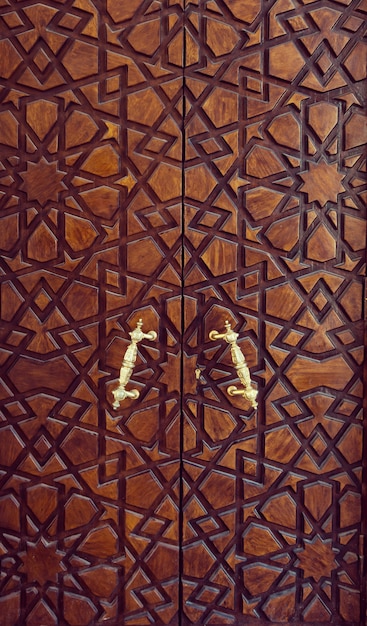 木彫り模様 プレミアム写真