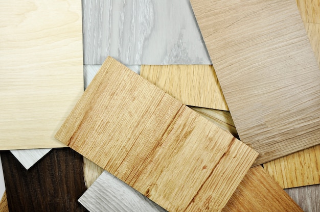 Premium Photo | Wood laminate veneer material sample for design