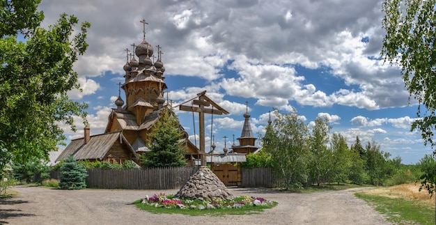All Saints Skete Of The Svyatogorsk Lavra Premium Photo | Wooden all saints skete, a part of the svyatogorsk