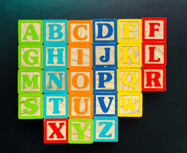 letters with blocks