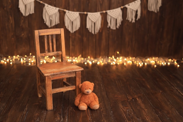 wooden chairs for teddy bears