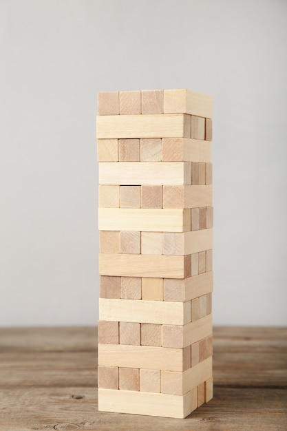 wooden balance game