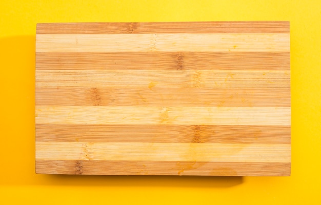 yellow chopping board