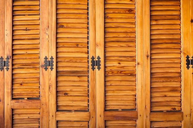 Wooden closet with hinges Photo | Free Download