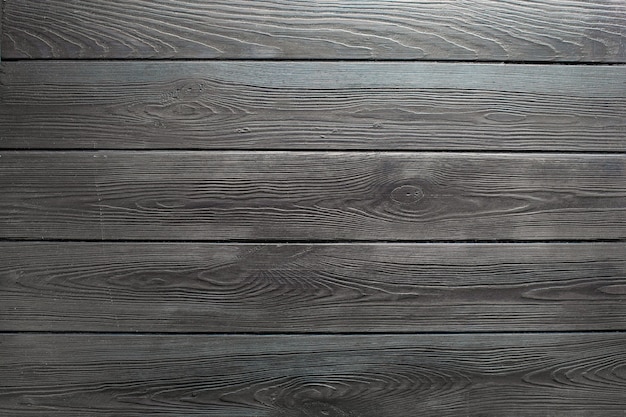木製のダークブラウンのレトロなぼろぼろの板の壁 テーブルまたは床のテクスチャバナーの背景 装飾のための木製の机の写真のモックアップの壁紙のデザイン プレミアム写真