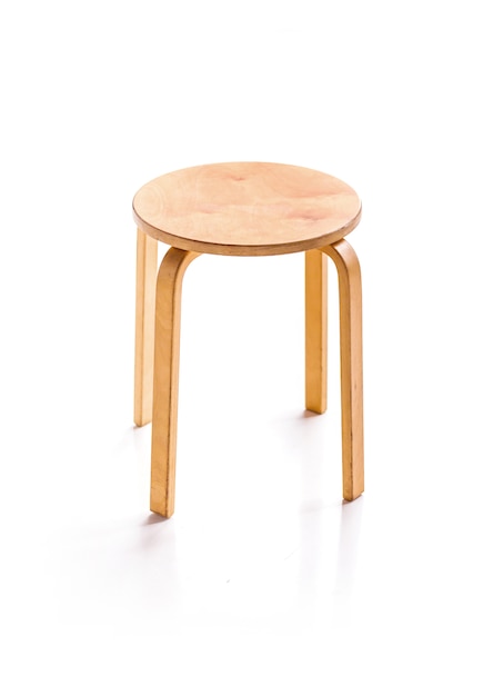 Wooden round chair for home decoration | Premium Photo