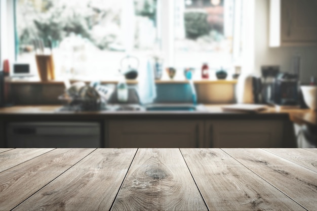 木製のテーブル製品の背景 無料の写真