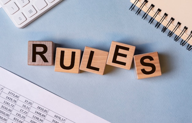 premium-photo-word-rules-concept-of-regulations-and-guideline