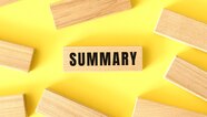 Premium Photo The Word Summary Is Written On A Wooden Blocks On A 