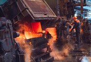 Premium Photo Workers In The Steel Mill 