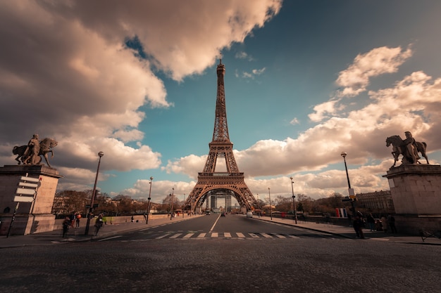 Premium Photo World Famous Eiffel Tower At The City Center Of Paris France