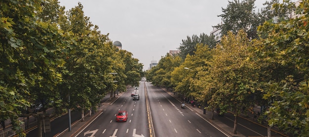 Premium Photo | The xi'an highway traffic