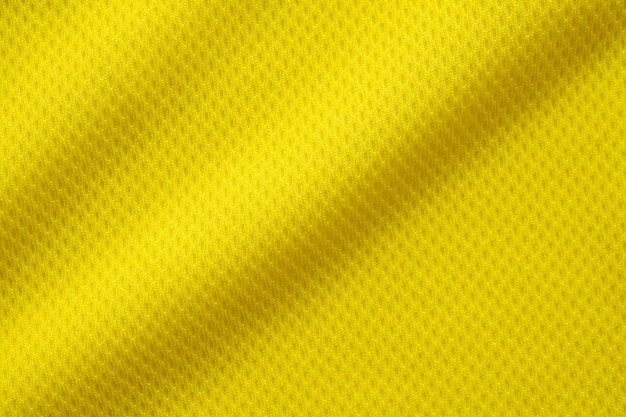 Premium Photo | Yellow color football jersey clothing fabric texture ...