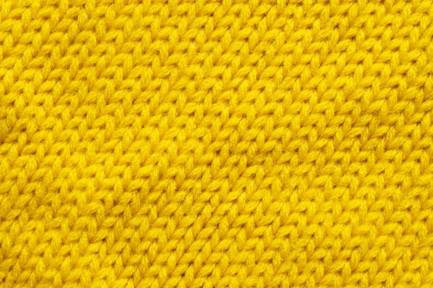 Yellow knitting wool