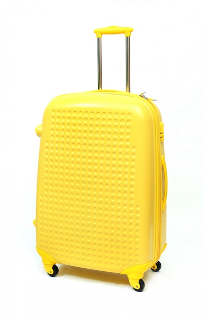 yellow suitcase large