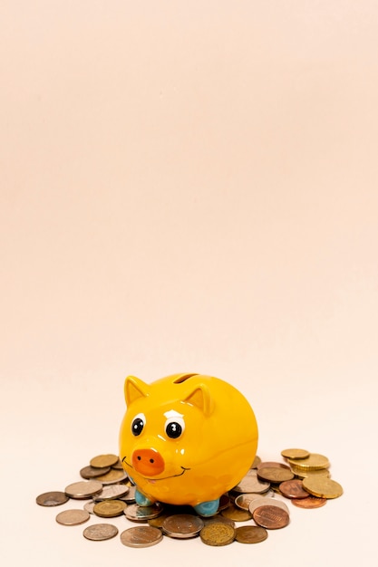 yellow piggy bank