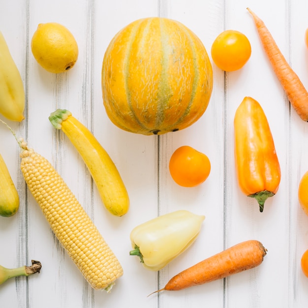 Free Photo Yellow Ripe Vegetables