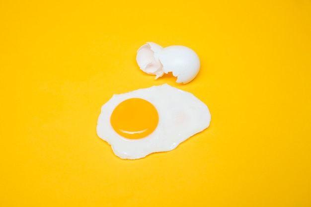 Yellow still life of egg Free Photo