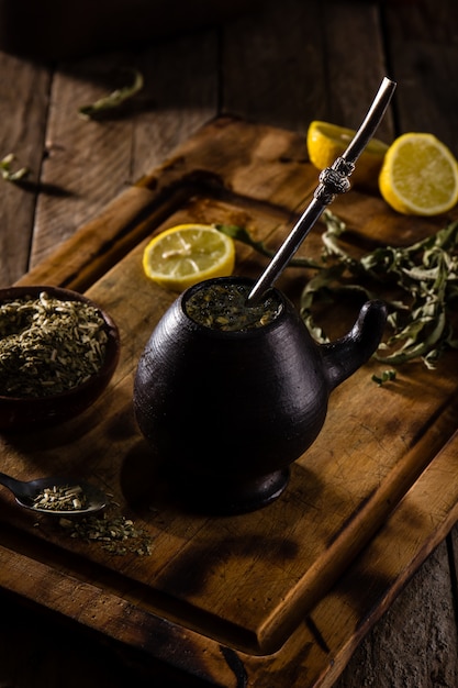 Premium Photo | Yerba mate - latin american hot drink herb tea